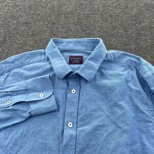 Untuckit Button Up Shirt Mens XL Slim Business Casual Cotton Long Sleeve EUC